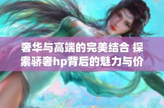 奢华与高端的完美结合 探索骄奢hp背后的魅力与价值