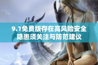 9.1免费版存在高风险安全隐患须关注与防范建议