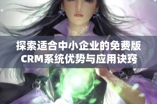 探索适合中小企业的免费版CRM系统优势与应用诀窍