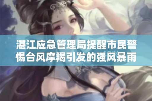 湛江应急管理局提醒市民警惕台风摩羯引发的强风暴雨袭击