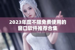 2023年度不限免费使用的窗口软件推荐合集