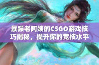 暴躁老阿姨的CSGO游戏技巧揭秘，提升你的竞技水平