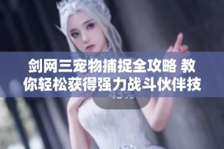 剑网三宠物捕捉全攻略 教你轻松获得强力战斗伙伴技巧