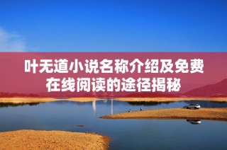 叶无道小说名称介绍及免费在线阅读的途径揭秘