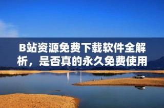 B站资源免费下载软件全解析，是否真的永久免费使用