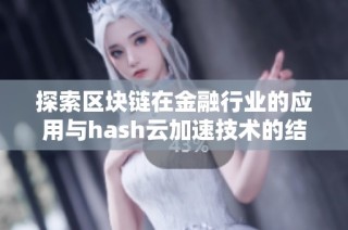 探索区块链在金融行业的应用与hash云加速技术的结合