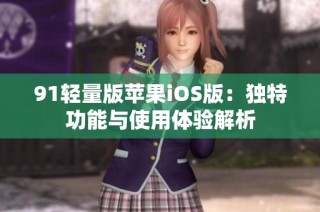 91轻量版苹果iOS版：独特功能与使用体验解析