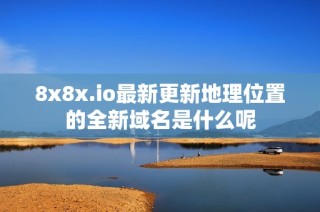 8x8x.io最新更新地理位置的全新域名是什么呢