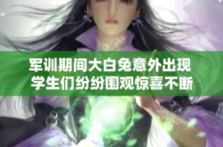 军训期间大白兔意外出现 学生们纷纷围观惊喜不断