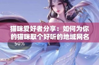 猫咪爱好者分享：如何为你的猫咪取个好听的地域网名技巧