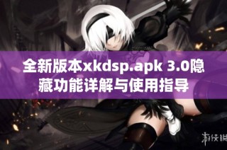 全新版本xkdsp.apk 3.0隐藏功能详解与使用指导
