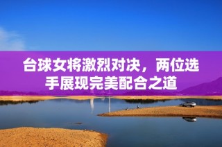 台球女将激烈对决，两位选手展现完美配合之道
