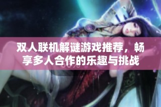 双人联机解谜游戏推荐，畅享多人合作的乐趣与挑战