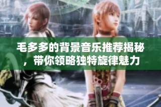 毛多多的背景音乐推荐揭秘，带你领略独特旋律魅力
