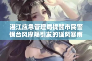 湛江应急管理局提醒市民警惕台风摩羯引发的强风暴雨袭击