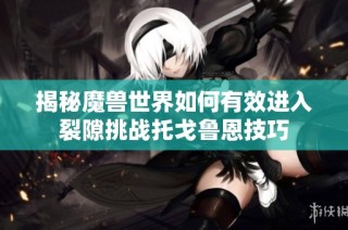 揭秘魔兽世界如何有效进入裂隙挑战托戈鲁恩技巧
