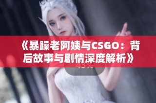 《暴躁老阿姨与CSGO：背后故事与剧情深度解析》