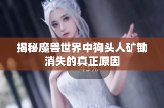 揭秘魔兽世界中狗头人矿锄消失的真正原因