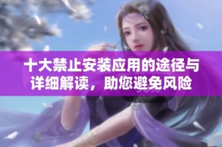 十大禁止安装应用的途径与详细解读，助您避免风险