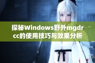 探秘Windows野外mgdrcc的使用技巧与效果分析