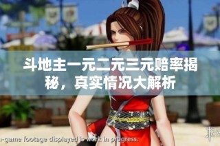 斗地主一元二元三元赔率揭秘，真实情况大解析
