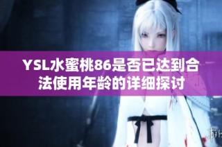 YSL水蜜桃86是否已达到合法使用年龄的详细探讨