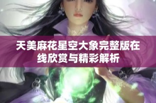 天美麻花星空大象完整版在线欣赏与精彩解析
