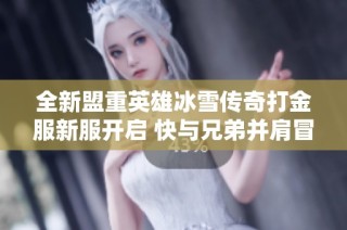 全新盟重英雄冰雪传奇打金服新服开启 快与兄弟并肩冒险赚钱