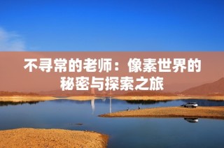 不寻常的老师：像素世界的秘密与探索之旅