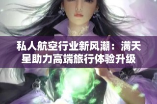 私人航空行业新风潮：满天星助力高端旅行体验升级