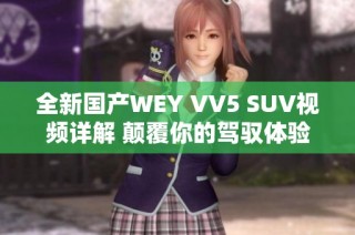 全新国产WEY VV5 SUV视频详解 颠覆你的驾驭体验