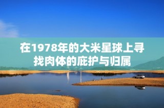 在1978年的大米星球上寻找肉体的庇护与归属