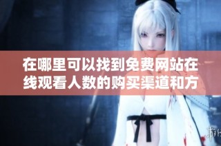 在哪里可以找到免费网站在线观看人数的购买渠道和方式