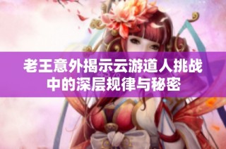 老王意外揭示云游道人挑战中的深层规律与秘密