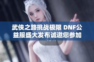 武侠之路挑战极限 DNF公益服盛大发布诚邀您参加