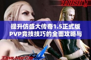提升仿盛大传奇1.5正式版PVP竞技技巧的全面攻略与秘籍分享