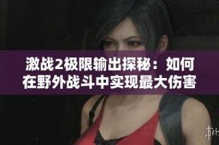 激战2极限输出探秘：如何在野外战斗中实现最大伤害