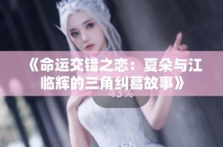 《命运交错之恋：夏朵与江临辉的三角纠葛故事》