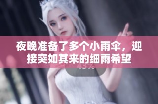 夜晚准备了多个小雨伞，迎接突如其来的细雨希望
