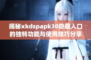揭秘xkdspapk30隐藏入口的独特功能与使用技巧分享