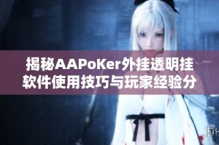 揭秘AAPoKer外挂透明挂软件使用技巧与玩家经验分享