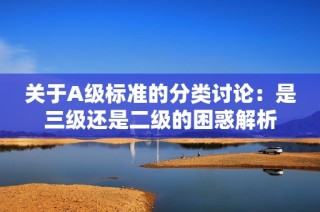 关于A级标准的分类讨论：是三级还是二级的困惑解析
