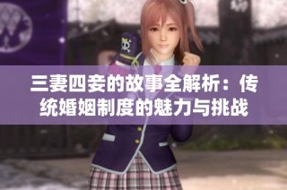 三妻四妾的故事全解析：传统婚姻制度的魅力与挑战