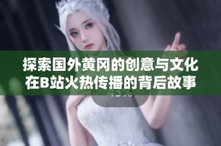 探索国外黄冈的创意与文化在B站火热传播的背后故事