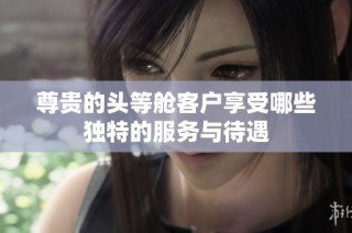 尊贵的头等舱客户享受哪些独特的服务与待遇