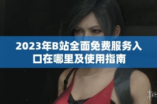2023年B站全面免费服务入口在哪里及使用指南