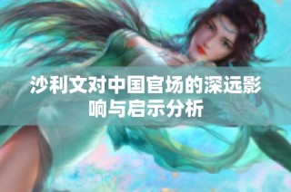 沙利文对中国官场的深远影响与启示分析