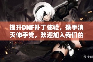 提升DNF补丁体验，携手消灭伸手党，欢迎加入我们的交流社区