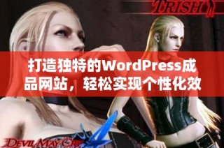 打造独特的WordPress成品网站，轻松实现个性化效果