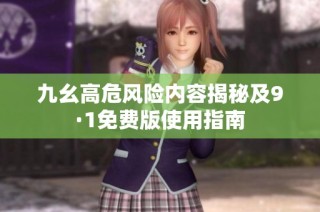 九幺高危风险内容揭秘及9·1免费版使用指南